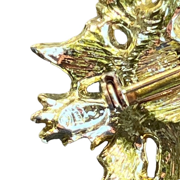 VINTAGE 1950s🎄 CHRISTMAS BROOCH Candle & branches Private Collection Never Worn - Picture 9 of 16